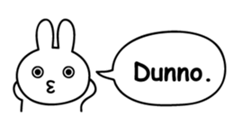 Just right Rabbit Sticker sticker #3626675