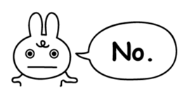 Just right Rabbit Sticker sticker #3626676