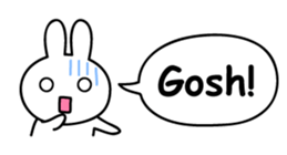 Just right Rabbit Sticker sticker #3626677