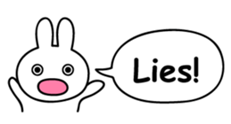 Just right Rabbit Sticker sticker #3626678