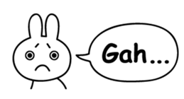 Just right Rabbit Sticker sticker #3626679