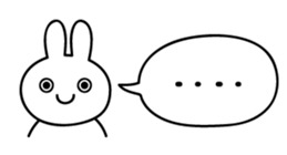 Just right Rabbit Sticker sticker #3626681