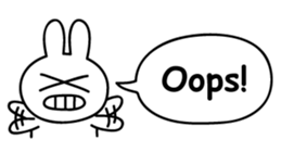 Just right Rabbit Sticker sticker #3626682