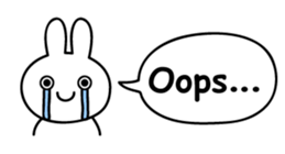 Just right Rabbit Sticker sticker #3626684