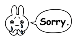 Just right Rabbit Sticker sticker #3626685