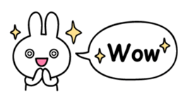 Just right Rabbit Sticker sticker #3626686