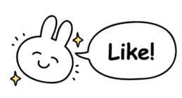 Just right Rabbit Sticker sticker #3626687