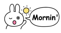 Just right Rabbit Sticker sticker #3626688