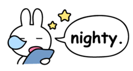 Just right Rabbit Sticker sticker #3626689