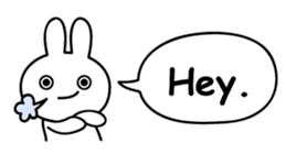 Just right Rabbit Sticker sticker #3626690