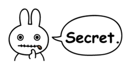 Just right Rabbit Sticker sticker #3626691