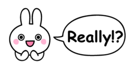 Just right Rabbit Sticker sticker #3626692