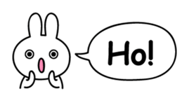 Just right Rabbit Sticker sticker #3626693