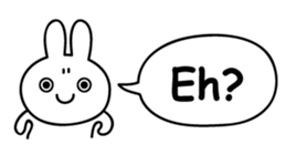 Just right Rabbit Sticker sticker #3626694