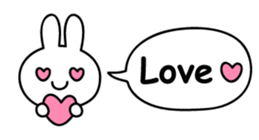 Just right Rabbit Sticker sticker #3626696