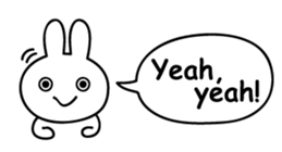 Just right Rabbit Sticker sticker #3626697