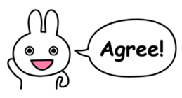 Just right Rabbit Sticker sticker #3626698