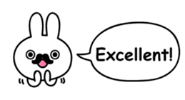 Just right Rabbit Sticker sticker #3626700