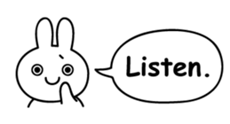 Just right Rabbit Sticker sticker #3626702