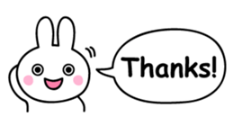 Just right Rabbit Sticker sticker #3626703