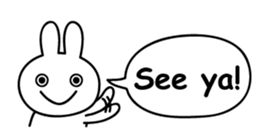 Just right Rabbit Sticker sticker #3626705