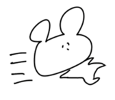 half smile animals sticker #3627031