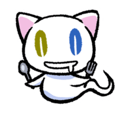 The Ghost Cat "Nyamochi" sticker #3627310