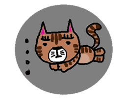 Troubled cat sticker #3627852
