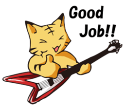 Cat Music Band Sticker #2 sticker #3628162