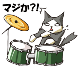 Cat Music Band Sticker #2 sticker #3628172