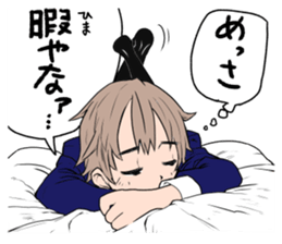 happy japanese junior high school girls sticker #3628909