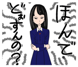 happy japanese junior high school girls sticker #3628915