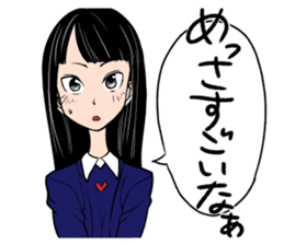 happy japanese junior high school girls sticker #3628927