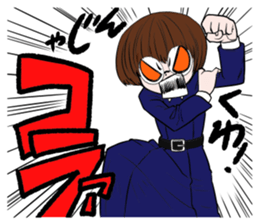 happy japanese junior high school girls sticker #3628943