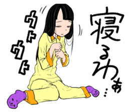 happy japanese junior high school girls sticker #3628944