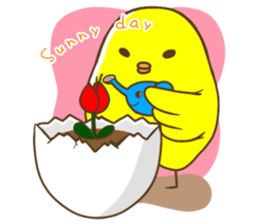 Funny egg sticker sticker #3629670