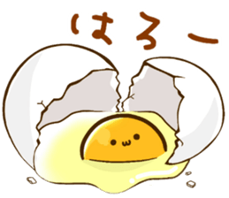 Funny egg sticker sticker #3629697