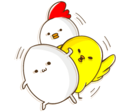 Funny egg sticker sticker #3629700