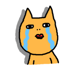 ugly-yet-cute cat Sticker sticker #3630228