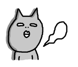 ugly-yet-cute cat Sticker sticker #3630237