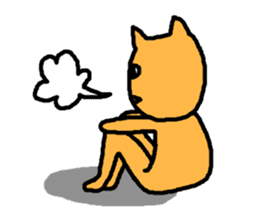 ugly-yet-cute cat Sticker sticker #3630240