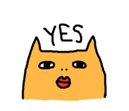 ugly-yet-cute cat Sticker sticker #3630249