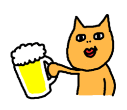 ugly-yet-cute cat Sticker sticker #3630253