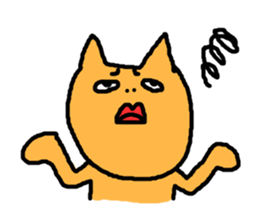 ugly-yet-cute cat Sticker sticker #3630255