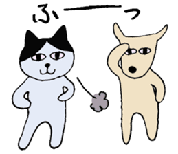 The Cat and Dog sticker #3630431