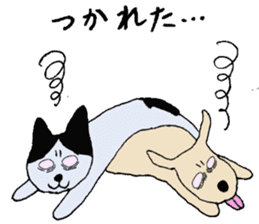 The Cat and Dog sticker #3630451