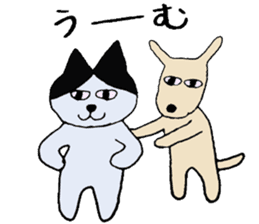 The Cat and Dog sticker #3630460