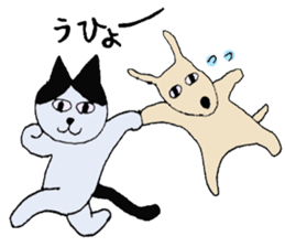 The Cat and Dog sticker #3630462