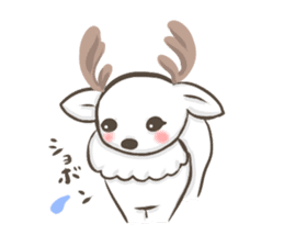 Lucky deer in Nara sticker #3630611
