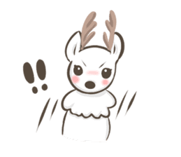 Lucky deer in Nara sticker #3630612